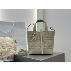 디올 뚜쥬르 버티컬 토트백 베이지 16*18*12