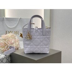 디올 뚜쥬르 버티컬 토트백 퍼플 16*18*12