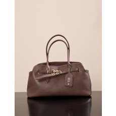 미우 미우 아방츄어 나파 레더 백 브라운 40*31*13 