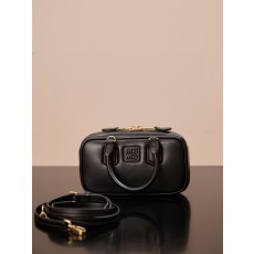 미우 미우 아르카디 가죽 토트백 - 블랙 5*10*19 980