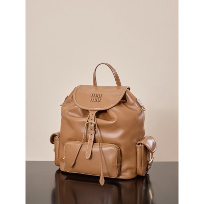 미우 미우 가죽 백팩 코냑 25*29.5*12.5 1880