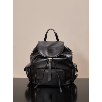 미우 미우 가죽 백팩 블랙 25*29.5*12.5 1880