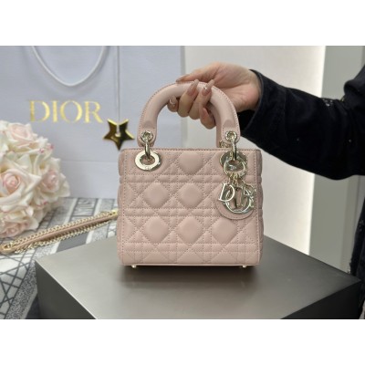 디올 레이디 백 핑크 17*15*7