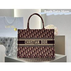 디올 오블리크 북토트 36*28*16 , 42*35*18 레드 패턴