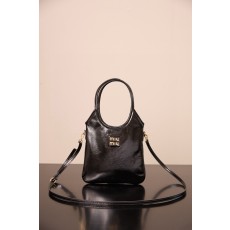 미우 미우 나플락 페이턴트 레더 아이비 백 블랙 24*20 650