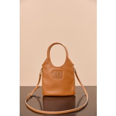 미우미우 미니 아이비 가죽 핸드백 코냑 24*20 650