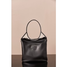 미우 미우 아이비 레더 백 블랙  35*40 980