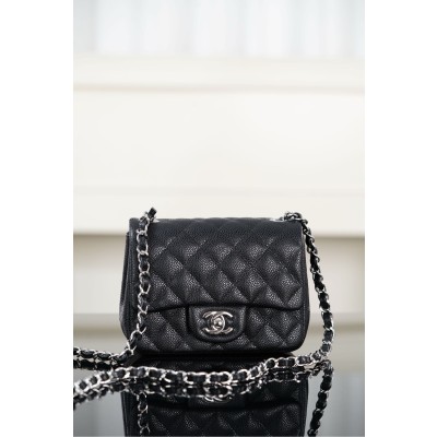 클래식 미니 플립백 블랙  13x17x8