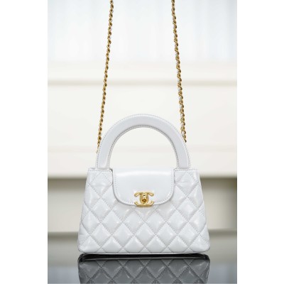 샤넬 미니 쇼핑백 켈리백 화이트 13x19x7