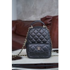 샤넬 24c 탑핸들 미니 백팩 블랙  13x7x18