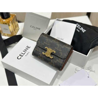 셀린느 트리옹프 코인 컴팩트 월렛 반지갑 101652 10*7.5*3  450