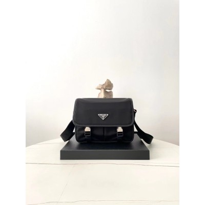 프라다 리나일론 사피아노 레더 숄더백 블랙 2VD769 26*19*10 100