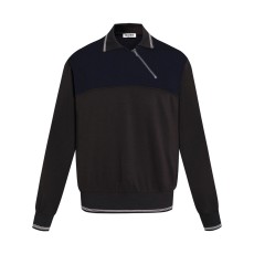 미우미우 카라 지퍼 스웻셔츠 브라운