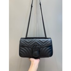구찌 GG 마몽 마틀라세 숄더백 스몰 블랙체인 443497 26*15*7  