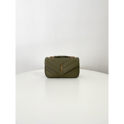 생로랑 스몰 숄더백 그린 801437 24*14*6 108