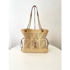 생로랑 라피아 맥시 토트백 베이지 838876 35*35*10 128