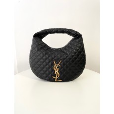 생로랑 퀄팅 가죽 호보백  블랙 858160 44*30*7 128