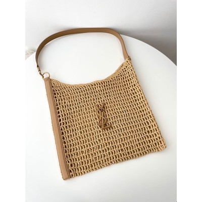 생로랑 옥살리스 라피아 크로셰 숄더백 781289 37*40*3