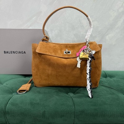 발렌시아가 로데오 핸드백 스웨이드 카멜 스몰 29*20*10