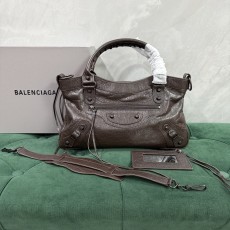 발렌시아가 르 시티 퍼스트백 브라운 34*20*7