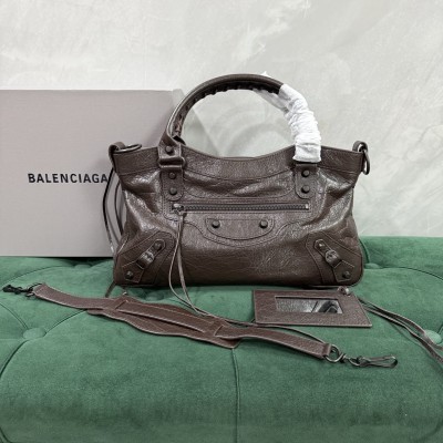 발렌시아가 르 시티 퍼스트백 브라운 34*20*7