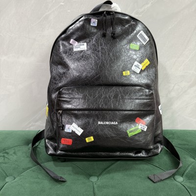 발렌시아가 익스플로러 백팩 프린트스티커 블랙 35*45*15