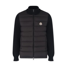 몽클 울집업 블랙 가디건