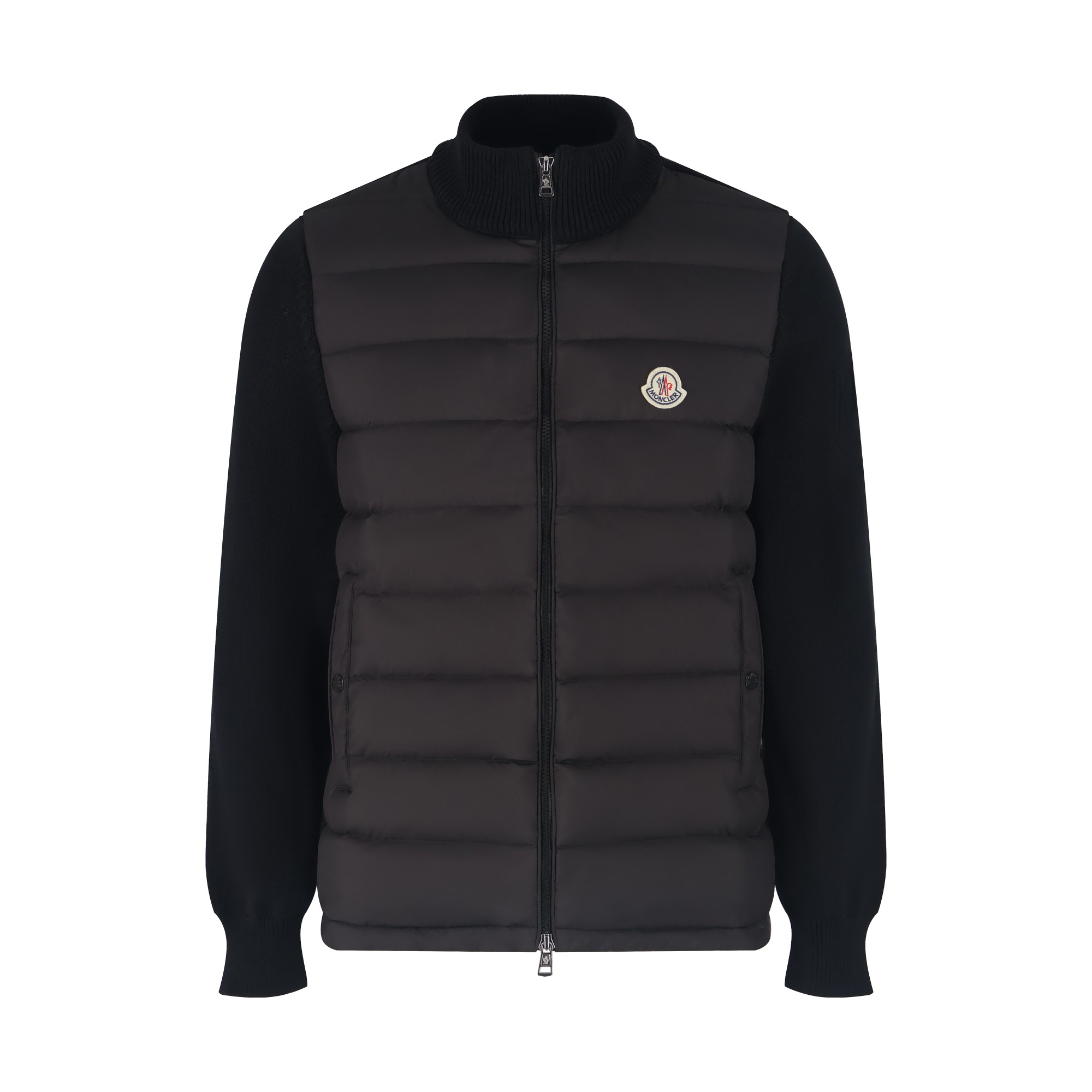 몽클 울집업 블랙 가디건