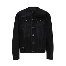 프라다 데님 트러커 블랙자켓 