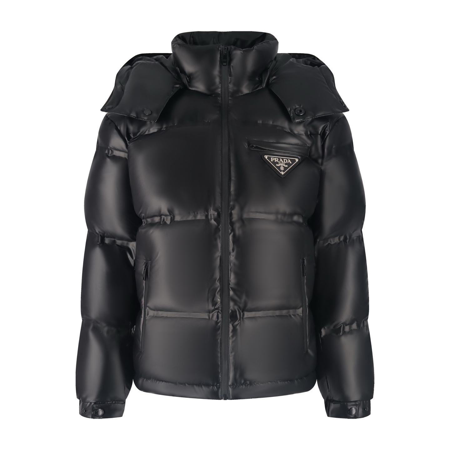 프라다 리나일론 다운자켓 블랙 