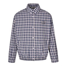 미우미우 자수 체크 재킷 