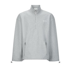 미우미우 지퍼 스웨트셔츠 그레이 