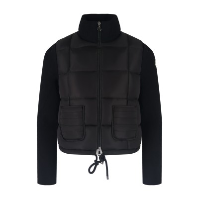 몽클 패딩 울 가디건 블랙 