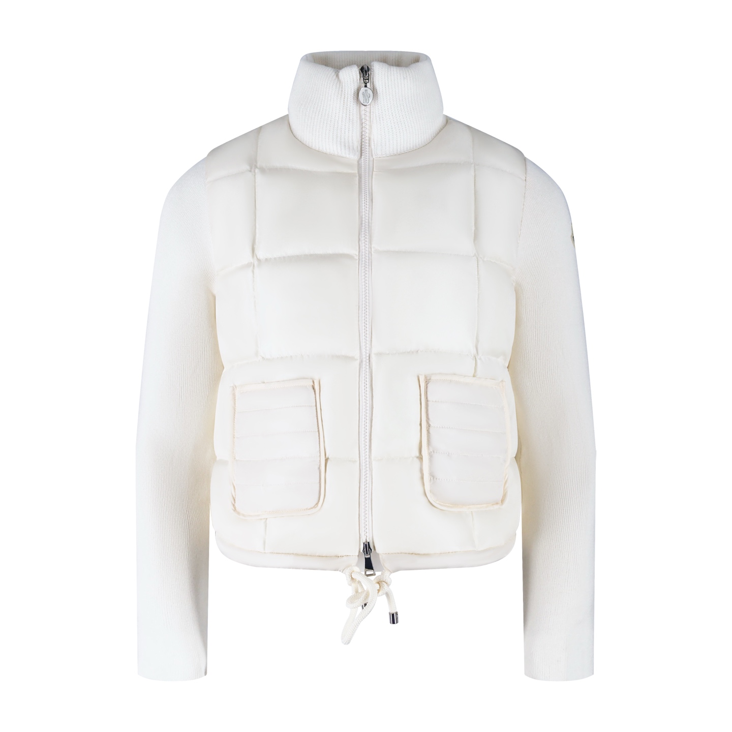 몽클 패딩 울 가디건 화이트 