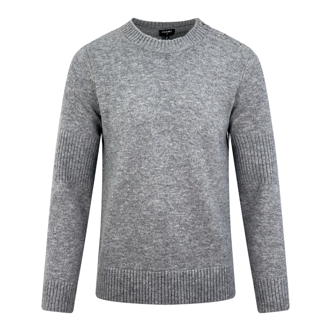 샤넬 스웨터 그레이 
