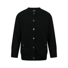 샤넬 포켓 가디건 블랙 