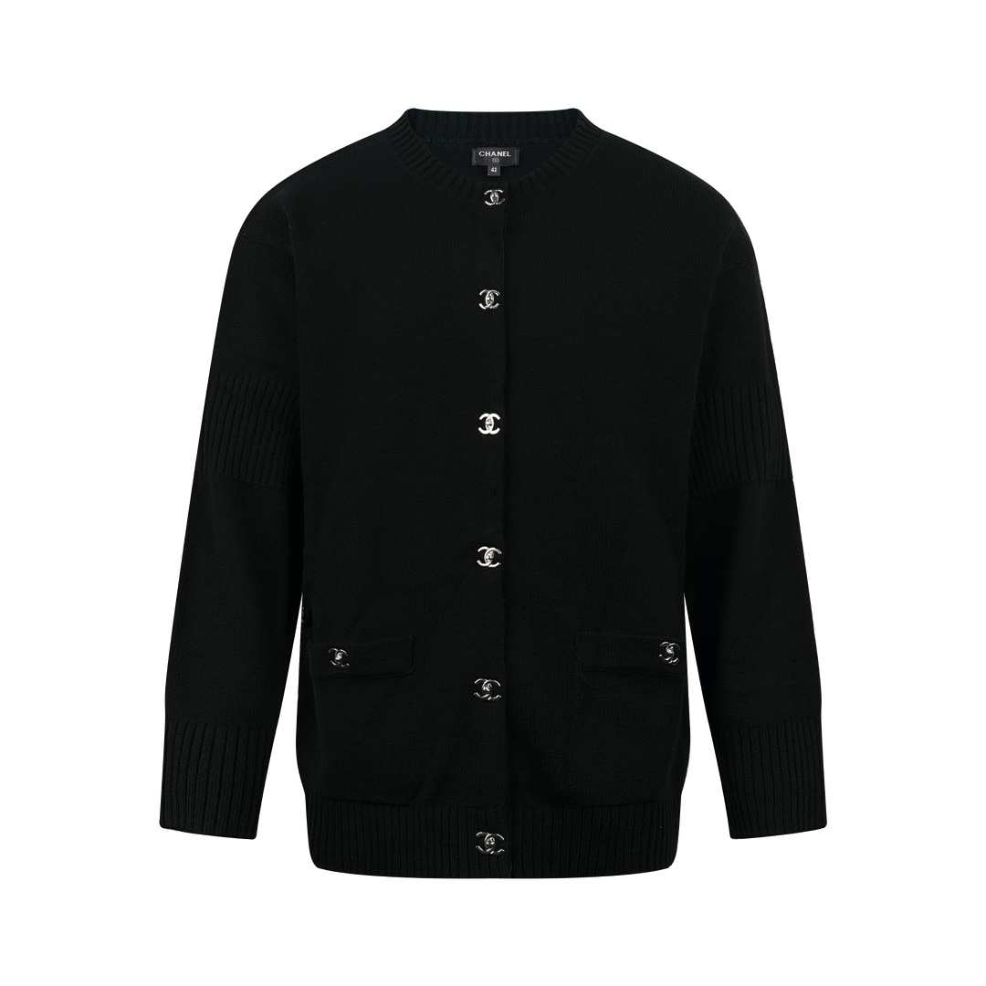 샤넬 포켓 가디건 블랙 