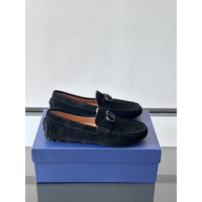 디올 그랑빌 스웨이드 로퍼 블랙 