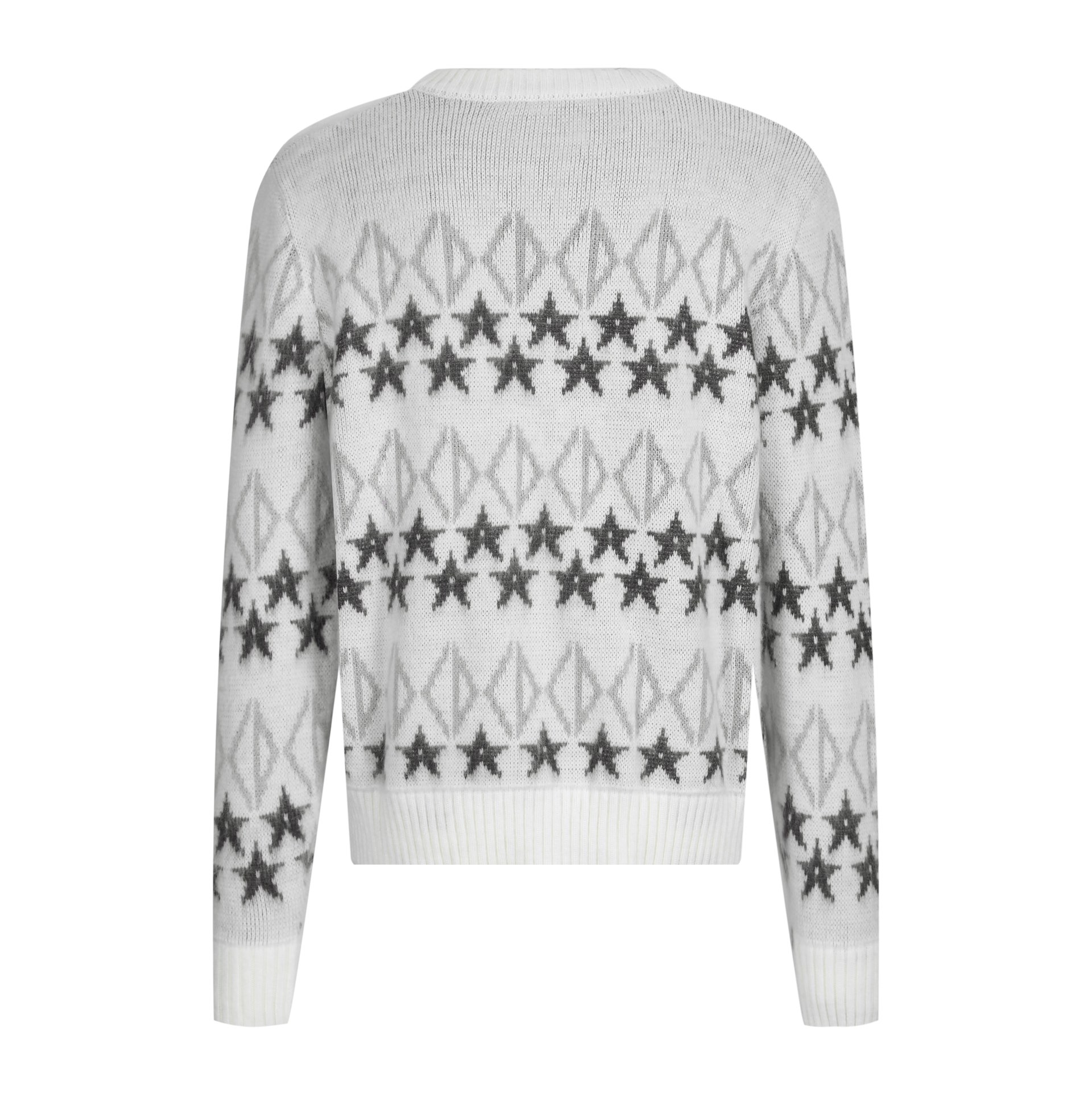 디올 CD 다이아몬드 스웨터 그레이 울 스웨터 