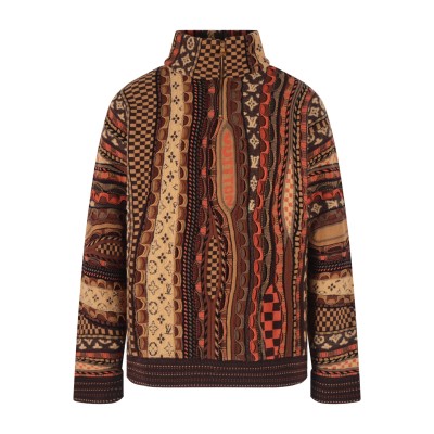 루이비통 하프집 베이지 풀오버 니트