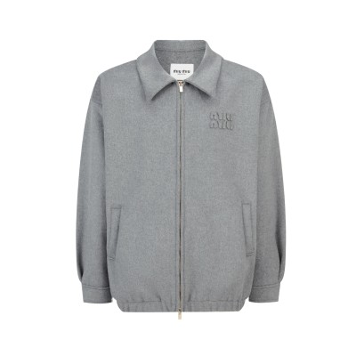 미우미우 블루종 재킷 그레이  