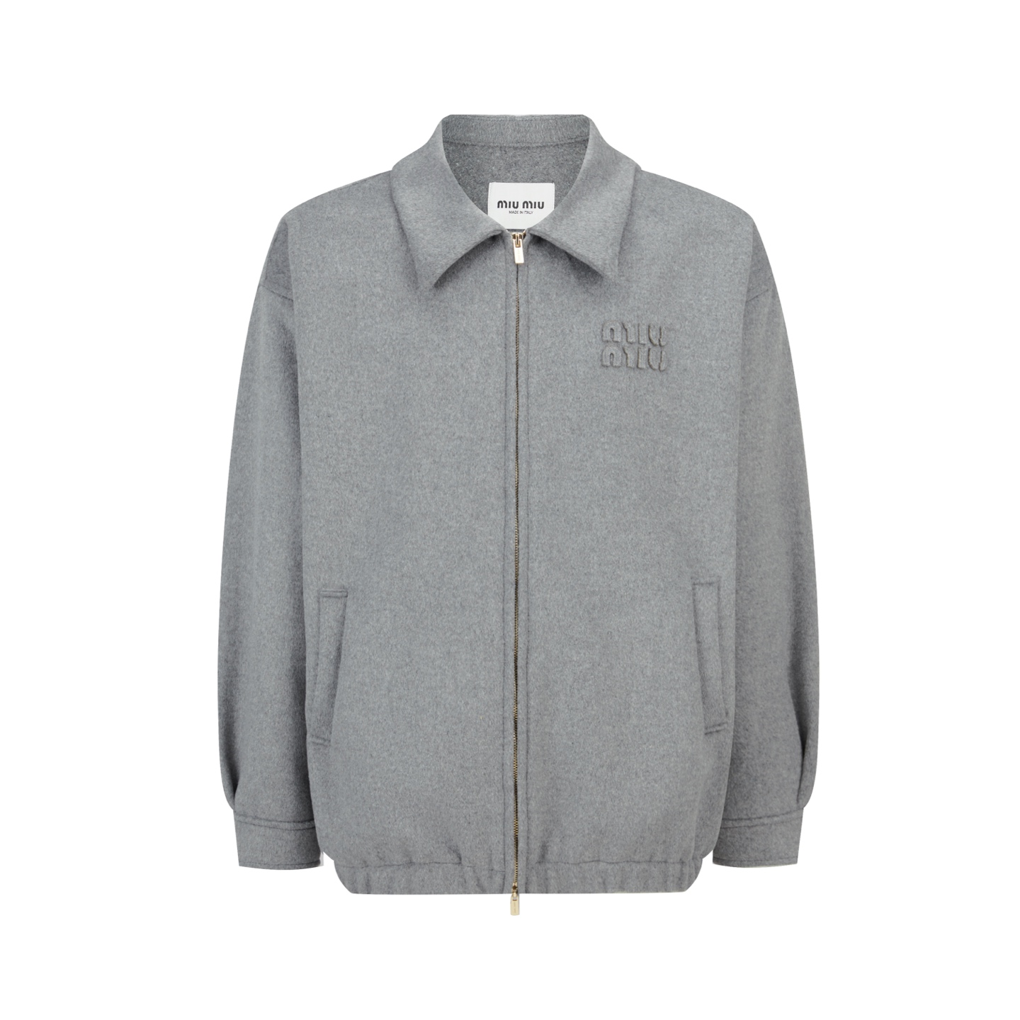 미우미우 블루종 재킷 그레이  