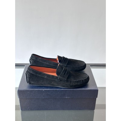 프라다 남성 스웨이드 로퍼 