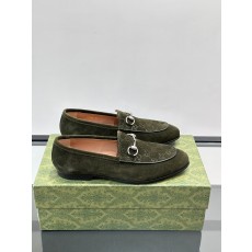 구찌 조던 스웨이드 로퍼 그린 