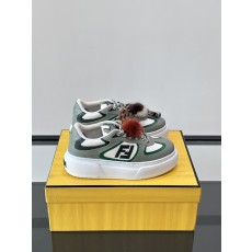 펜디 매치 가죽 그린 스니커즈 