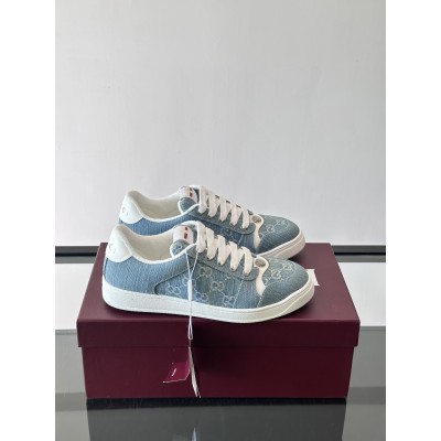 구찌 데님 스니커즈 