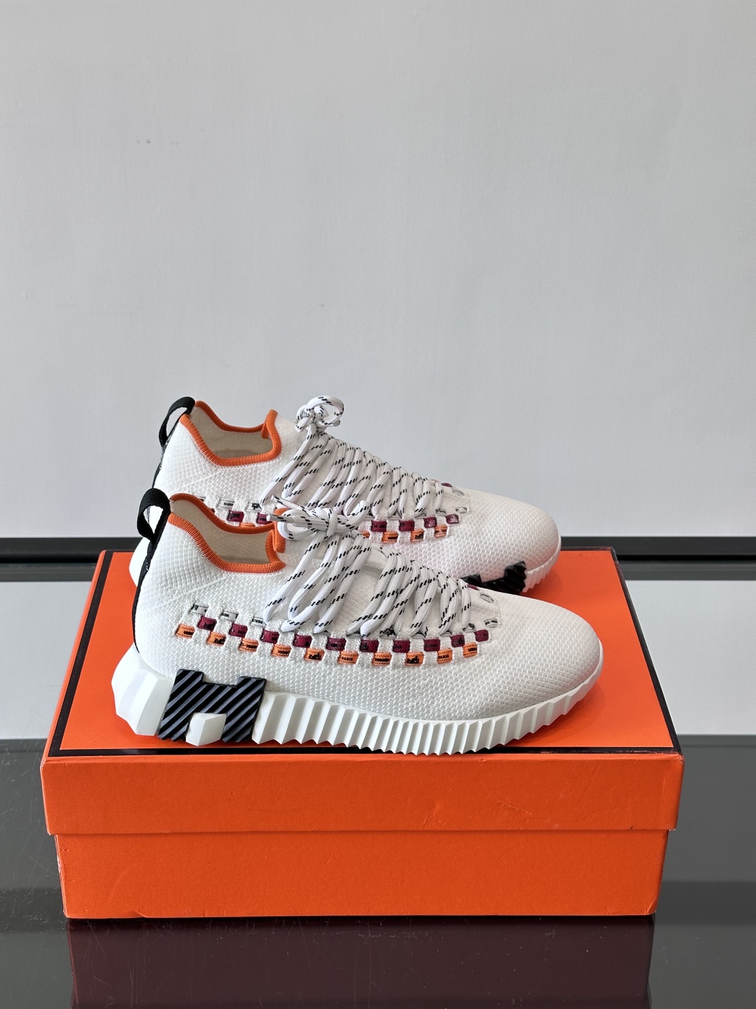 에르메스 플렉스 스니커즈 화이트 블랙 