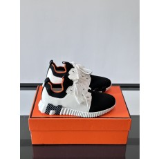 에르메스 디파트 스니커즈 카프스킨 누아 블랑 