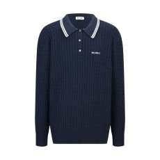 미우미우 니트 폴로 스웨터 