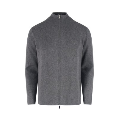 디올 하프 스웨트 집업 그레이 